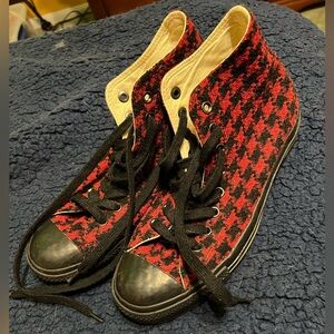Houndstooth soft woven Converse